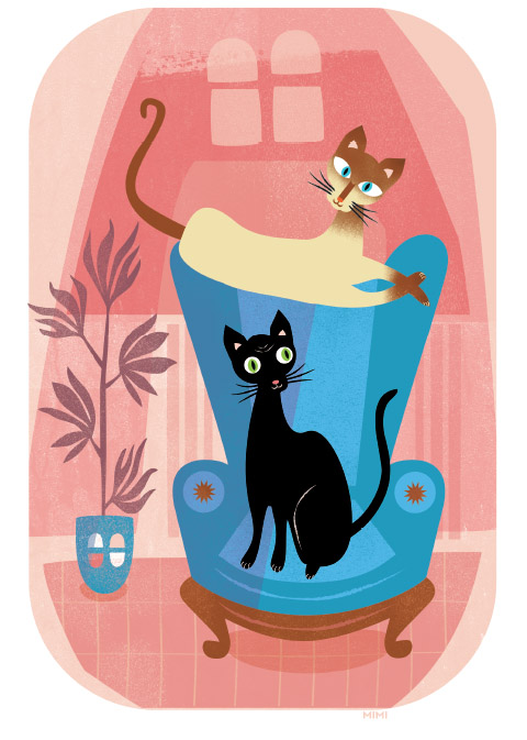 cats in a chair mimi butler